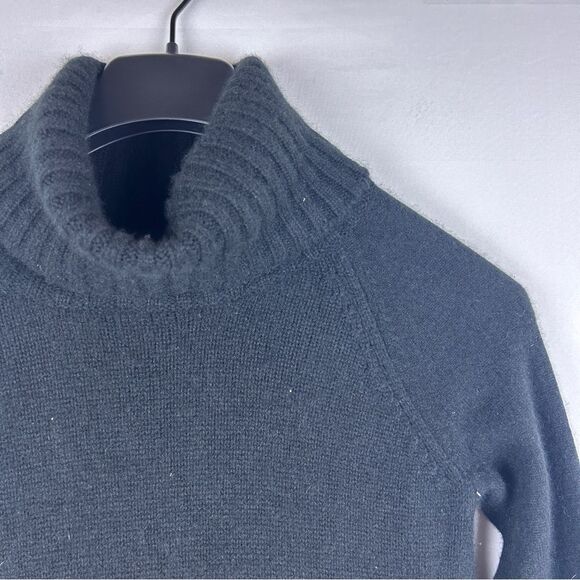 Ann Taylor 100% cashmere turtle neck sweater size XXS run big high low hem - Picture 4 of 6